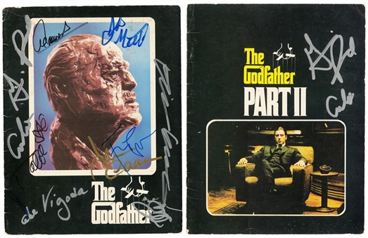 The Godfather Full Cast Multi-Signed Souvenir Book With 9 Signatures - Including The Godfather Part II Souvenir Book Signed by Al Pacino! (Beckett)